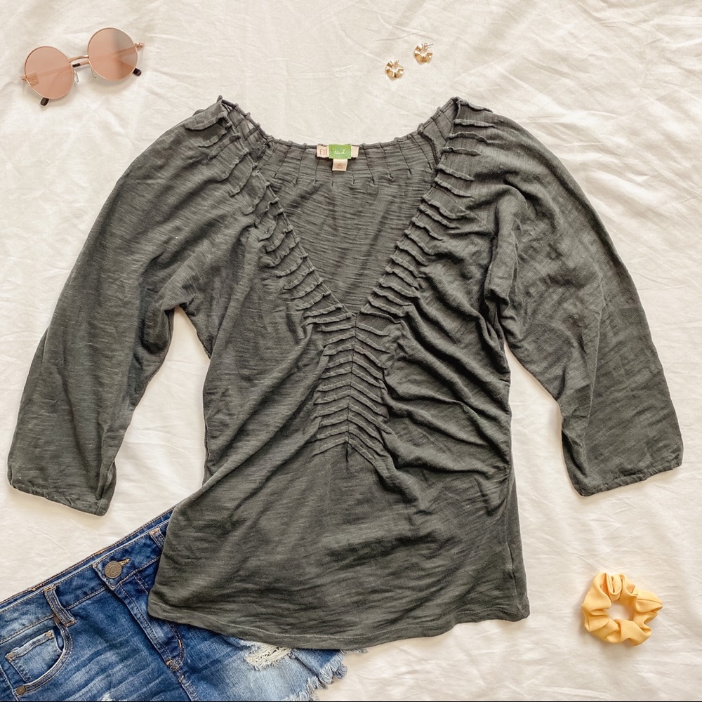 Anthropologie ETT twa Gray Top